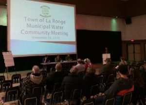 The La Ronge municipal water meeting. Photo by David Smith